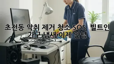 초전동 악취 제거 청소 SOS 🚨 빌트인 가구 냄새, 이제 안녕! 👋